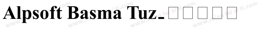 Alpsoft Basma Tuz字体转换